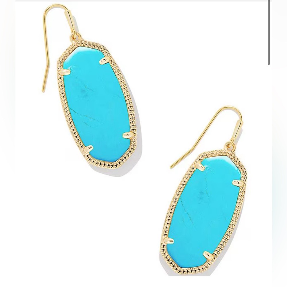 NWT Kendra Scott Turquoise Danielle Earrings